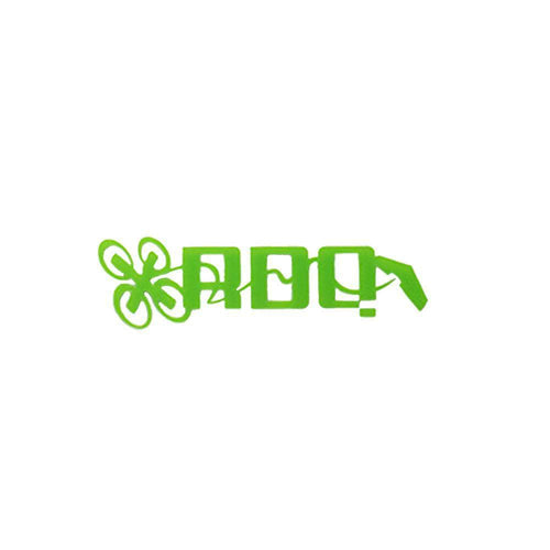 RaceDayQuads Light Green RDQ Logo Sticker Decal V2 - Choose Your Color
