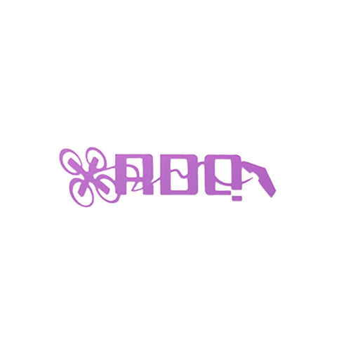 RaceDayQuads Light Pink RDQ Logo Sticker Decal V2 - Choose Your Color