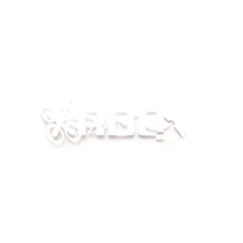 RaceDayQuads White RDQ Logo Sticker Decal V2 - Choose Your Color