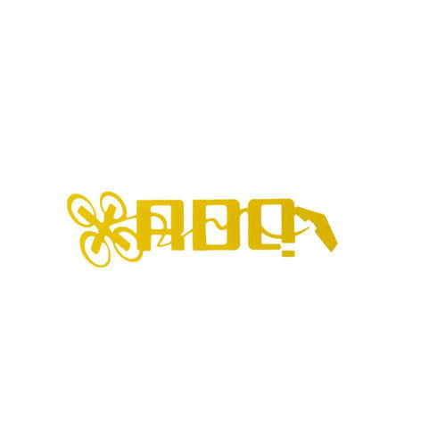 RaceDayQuads Yellow RDQ Logo Sticker Decal V2 - Choose Your Color