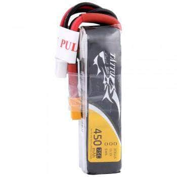 TATTU Battery Tattu 11.1V 3S 450mAh 75C LiPo Micro Battery (Long Type) - XT30
