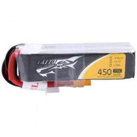 TATTU Battery Tattu 11.1V 3S 450mAh 75C LiPo Micro Battery (Long Type) - XT30