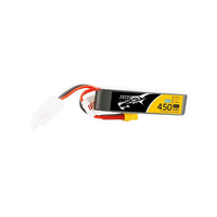 TATTU Battery Tattu 7.6V 2S 450mAh 95C LiHV Micro Battery (Long Type) - XT30